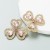 occidental styleins earrings exaggerating love shape Earring woman high embed glass diamond ear stud temperament