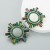 occidental style  Alloy embed Rhinestone Earring hollow exaggerating earrings woman samll creative 