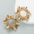 occidental style  Alloy embed Rhinestone Earring hollow exaggerating earrings woman samll creative 