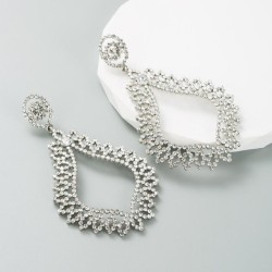 occidental style Alloy embed colorful diamond exaggerating long style Rhinesto..