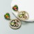 occidental styleins wind exaggerating heart-shaped embed glass diamond earrings woman fully-jewelled fashion hig