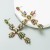 occidental styleins wind exaggerating earrings woman fashion retro embed glass diamond Word long style Alloy Ea