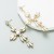 occidental styleins wind exaggerating earrings woman fashion retro embed glass diamond Word long style Alloy Ea