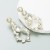 occidental styleins wind glass diamond earrings woman Alloy fully-jewelled ear stud high Earring temperament