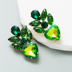  occidental styleins Alloy exaggerating embed glass diamond high heart-shaped ..
