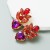  occidental styleins Alloy exaggerating embed glass diamond high heart-shaped earrings super Earring