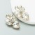  occidental styleins Alloy exaggerating embed glass diamond high heart-shaped earrings super Earring