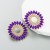 ins  creative sun flower earrings woman occidental style trend ear stud Alloy embed colorful diamond all-Purpos