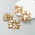  ins earrings exaggerating Alloy color Rhinestone sun flower silver Earring high earring