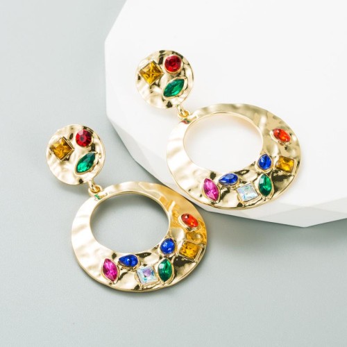  occidental styleins wind cirque hollow earrings high personality high temperament Earring woman