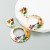  occidental styleins wind cirque hollow earrings high personality high temperament Earring woman