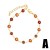 occidental style eyes bracelet  Bohemian style flowers Pearl splice eyes braceletbrj