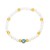  occidental style brief crystal beads beads eyes bracelet  enamel eyesbrj