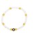  occidental style brief crystal beads beads eyes bracelet  enamel eyesbrj