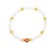  occidental style brief crystal beads beads eyes bracelet  enamel eyesbrj