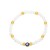  occidental style brief crystal beads beads eyes bracelet  enamel eyesbrj