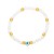  occidental style brief crystal beads beads eyes bracelet  enamel eyesbrj