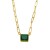 occidental style  samll all-Purpose square zircon necklaceins wind chainnkb