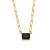 occidental style  samll all-Purpose square zircon necklaceins wind chainnkb