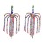 earrings occidental style exaggerating Alloy diamond Rhinestone tassel earrings woman claw chain Bohemia Nation