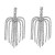 earrings occidental style exaggerating Alloy diamond Rhinestone tassel earrings woman claw chain Bohemia Nation