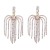 earrings occidental style exaggerating Alloy diamond Rhinestone tassel earrings woman claw chain Bohemia Nation
