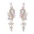 earrings fashion Alloy diamond Rhinestone geometry leaves colorful diamond earrings woman occidental style Earr