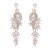 earrings fashion Alloy diamond Rhinestone geometry leaves colorful diamond earrings woman occidental style Earr