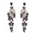 earrings fashion Alloy diamond Rhinestone geometry leaves colorful diamond earrings woman occidental style Earr