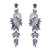 earrings fashion Alloy diamond Rhinestone geometry leaves colorful diamond earrings woman occidental style Earr