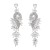earrings fashion Alloy diamond Rhinestone geometry leaves colorful diamond earrings woman occidental style Earr