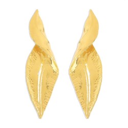 E geometry Irregular leaves earrings  exaggerating wind Alloy temperament Earr..