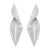 E geometry Irregular leaves earrings  exaggerating wind Alloy temperament Earring woman