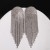 occidental style medium long style Rhinestone tassel earrings silver flash diamond ear stud Earring womanDiamond 