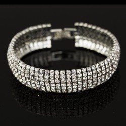 occidental style woman Korean style Rhinestone bangle crystal  lady bracelet  ..