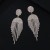 occidental style long style circle earrings temperament tassel claw chain fully-jewelled Rhinestone fashion earr