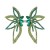 creative big earrings flowers flowers Alloy diamond ear stud personality temperament womanearrings
