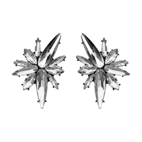   fashion brief Irregular Rhinestone earrings  personality wind fully-jewelled ear stud