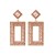 Autumn and Winter occidental style Alloy diamond geometry ear stud personality temperamentins wind same style