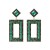 Autumn and Winter occidental style Alloy diamond geometry ear stud personality temperamentins wind same style