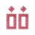 Autumn and Winter occidental style Alloy diamond geometry ear stud personality temperamentins wind same style