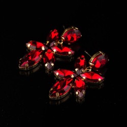 Korean style  crystal ear stud  E