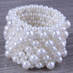 fashion concise pure handmade establishment temperament Pearl super width elas..
