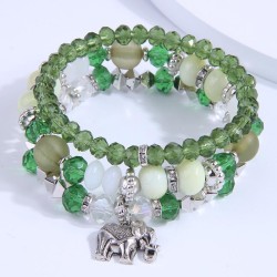 fashion all-Purpose multilayer glass accessories Metal samll multilayer bracel..