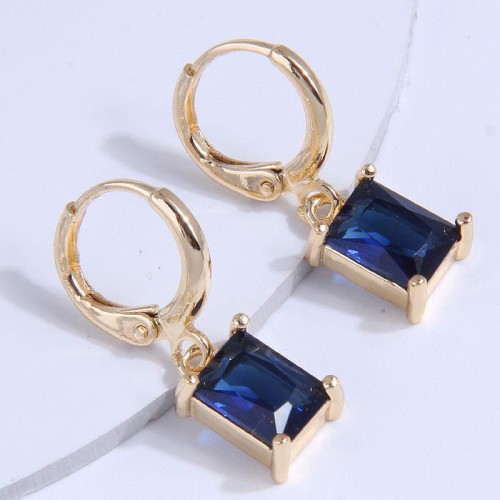 high quality fashion sweet concise embed zircon personality earring buckle