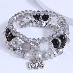 fashion all-Purpose multilayer glass accessories Metal samll multilayer bracel..