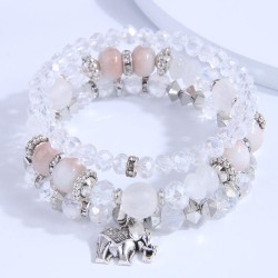 fashion all-Purpose multilayer glass accessories Metal samll multilayer bracel..
