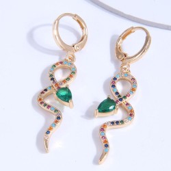 high quality fashion embed zircon temperament earring buckle