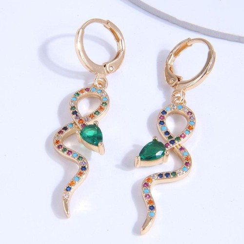 high quality fashion embed zircon temperament earring buckle