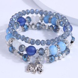 fashion all-Purpose multilayer glass accessories Metal samll multilayer bracel..